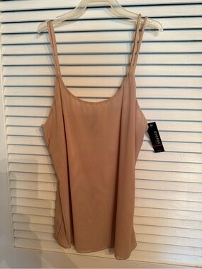 Vtg Y2K George Tan Camisole Medium NWT